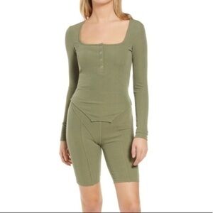 4th and Reckless Square Neck Henley